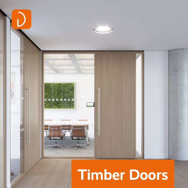 Timber Core Acoustic Pivoting Door