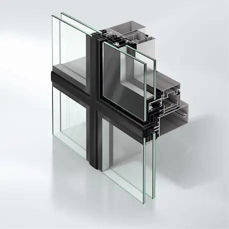 Slimline stick curtain walling façade system - FWS 50 SG