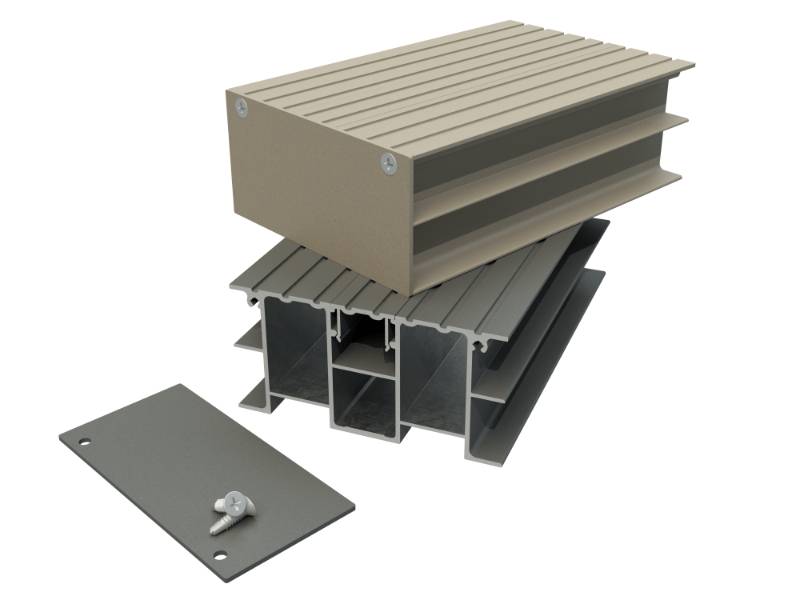 AliDeck XL Aluminium Non-combustible Decking Board - 1800mm Span - Aluminium Decking Board