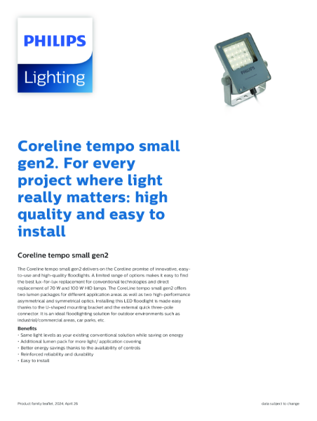 Philips CoreLine Floodlight Tempo Small