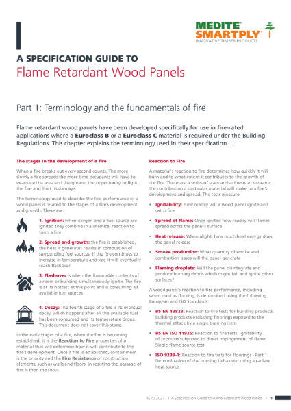 Flame Retardant Wood Panels Part One - Terminology