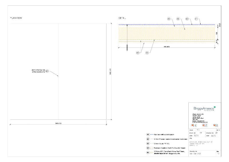 BAM-DRW-0103 --- Aperture Riser Buildup 01 - 105MM Insulation Sample 3