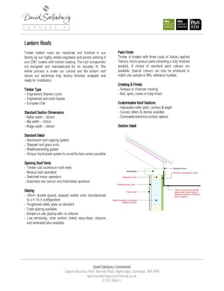 Timber Lantern Roofs