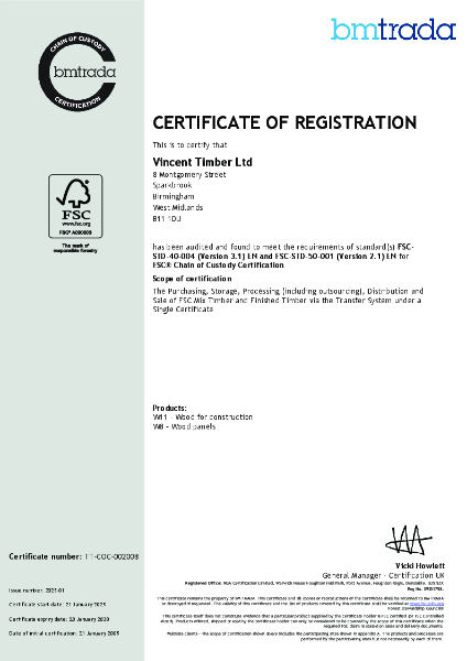 Chain of Custody Certification