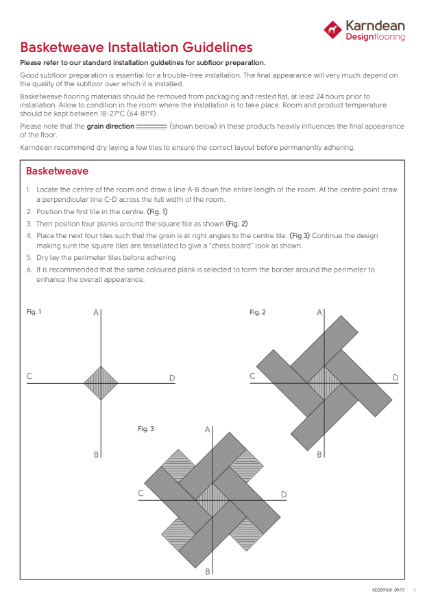 Basketweave Installation Guidelines