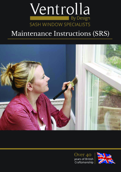 Ventrolla Technical Specification | Sash Window Maintenance Instructions | SRS