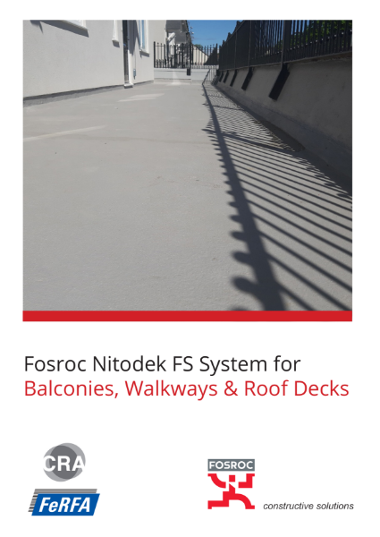 Fosroc Nitodek FS System for Balconies, Walkways & Roof decks