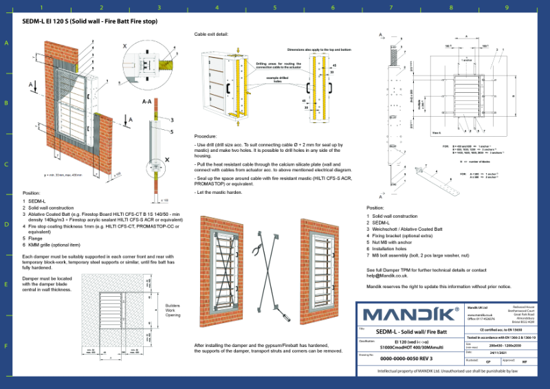 SEDM-L – Solid-Wall Fire Batt - CID