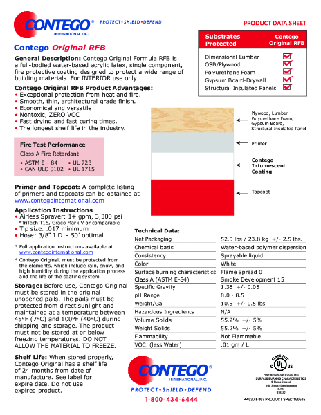 Original Product Data Sheet