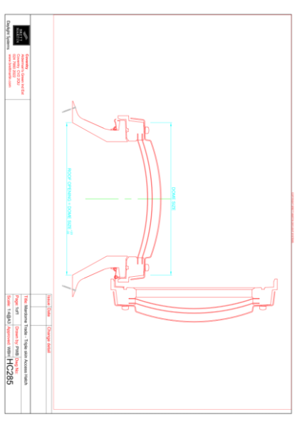 Mardome Access Hatch Drawing