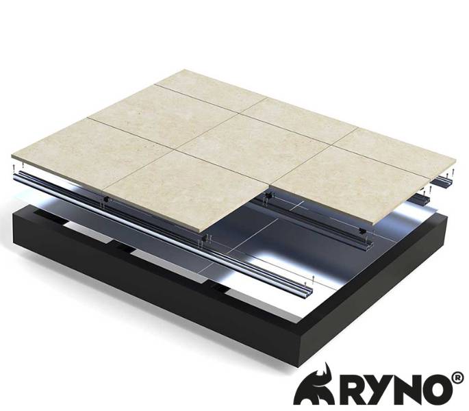 BalcaSmart® Rail Paving System - Non-combustible - Non-Combustible Balcony Paving System