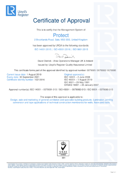 Protect - ISO 14001:2015 | ISO 45001:2018 | ISO 9001:2015
