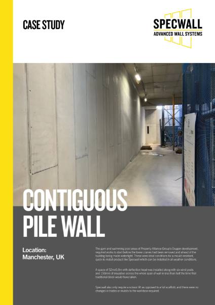 Contiguous Pile Wall Time and Motion