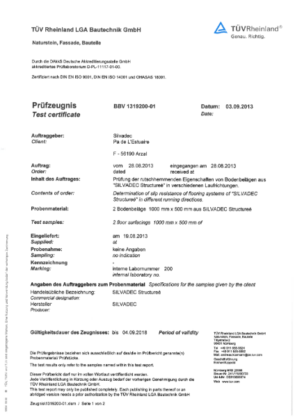 Silvadec slip resistance TUV-Elegance Embossed Finishing-SIN-51130