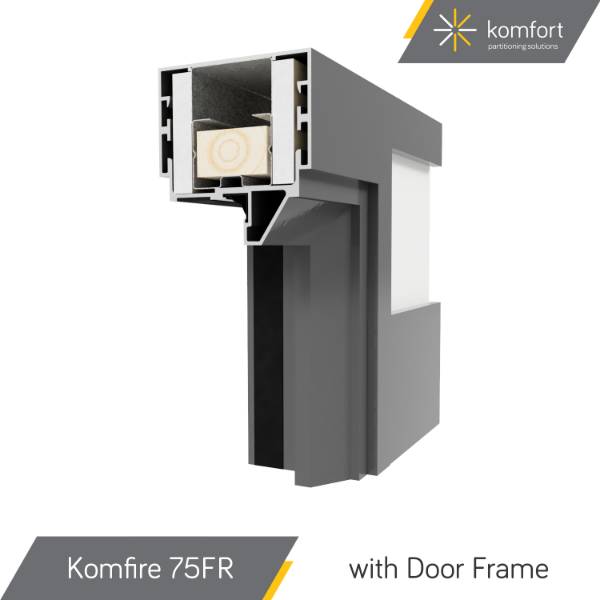 Komfort | Komfire 75FR | 30/0 Fire Rated Solid & Glazed Partitioning