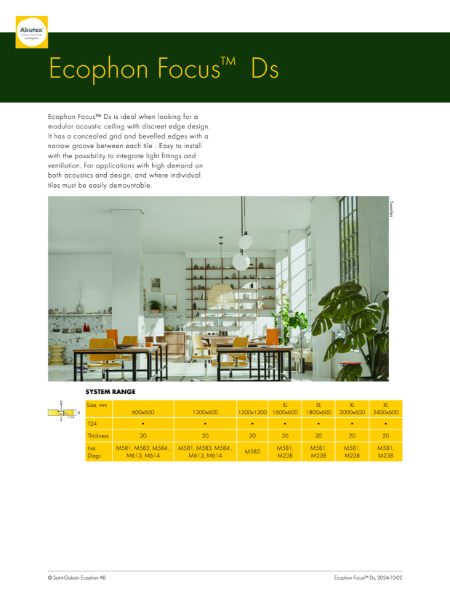 Data Sheet - Focus Ds