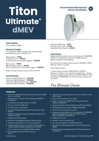 Titon Ultimate® dMEV - Product Data Sheet