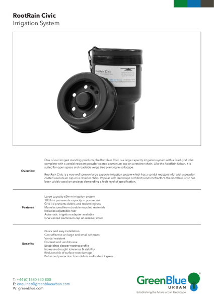 GBU RootRain Civic Datasheet