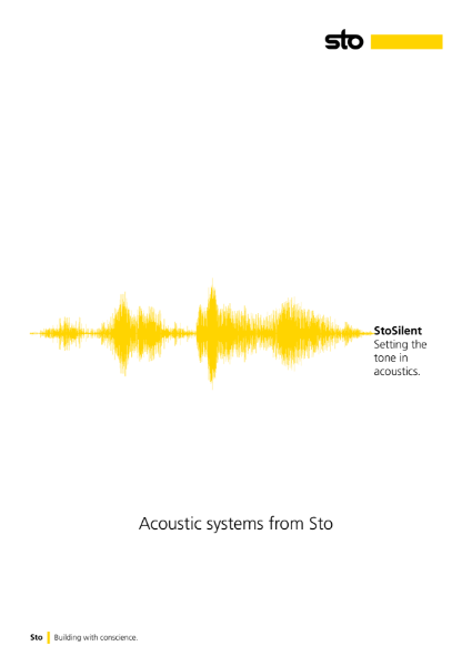StoSilent Setting the tone in acoustics