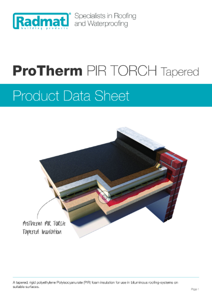 ProTherm PIR TORCH Tapered Insulation PDS