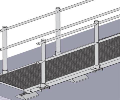 Ascent Aluminium Walkway System for Flat Roofs
