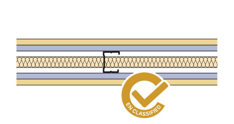 Siniat Single Frame Metal Stud Partition CS50R-15Un15dB-25G - Metal Stud Partitioning