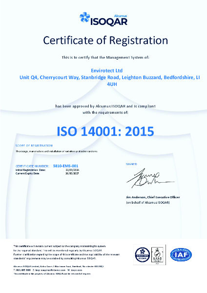 ISO 14001 Environmental Management Systems