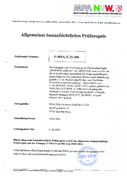 Reaction to Fire Classification