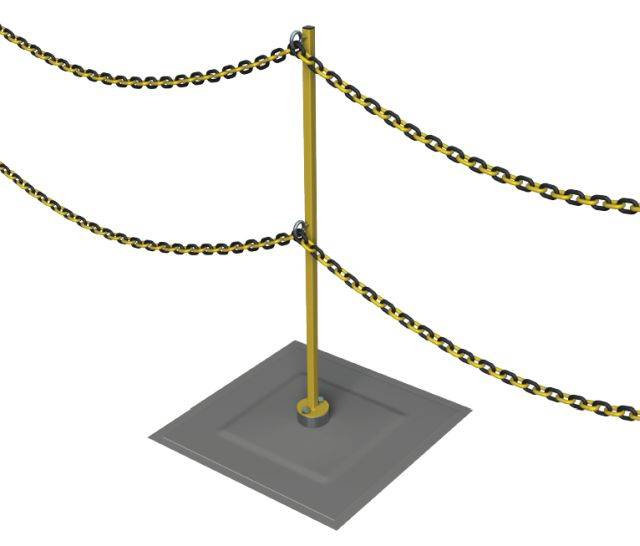 Rooftrak™ IFP-Zoning Post And Chain