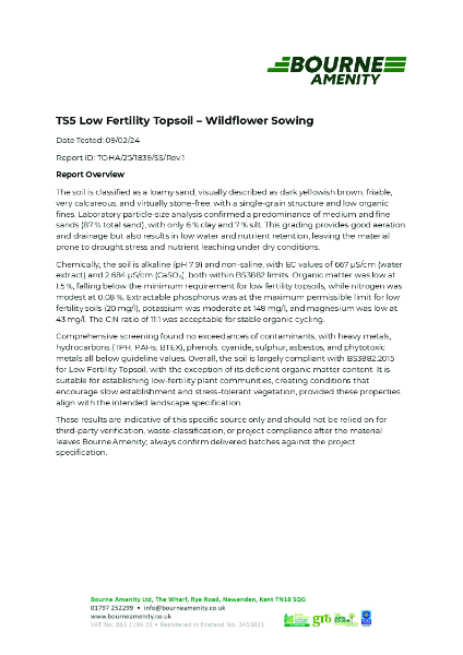 TS5 Low Fertility Topsoil