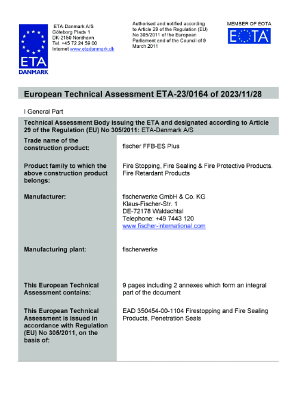 European Technical Approval (ETA)