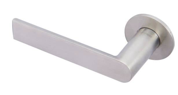 Premium Range Curved Back Lever Handle on Slimline Rose - Door Handles (CH985) - Level Handle