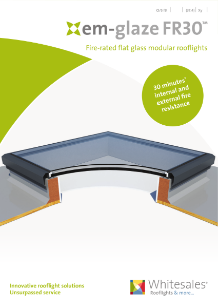 em.glaze FR30 Fire Rated Rooflight