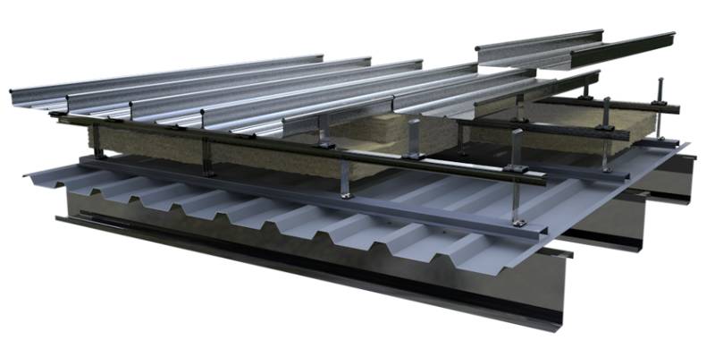 BEMO Aluminium Standing Seam Roofing - Combi-Bar Liner Deck System