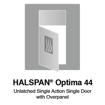 HALSPAN® Optima 44 mm Internal Fire Rated Door Blank - Unlatched Single Acting Single Doors With Overpanel