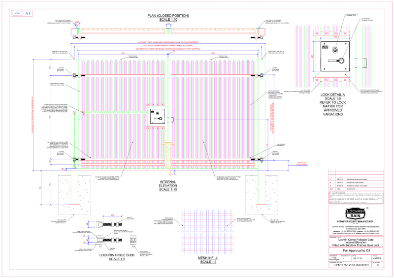 Lochrin Combi G1 Technical Drawing