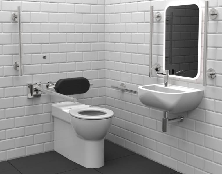 STYLE Infrared Premium Rimless Luxury Back to Wall Doc M Toilet Pack 