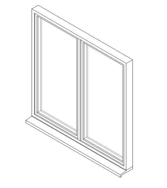 Double Window System with Side Hung Opening Lights 