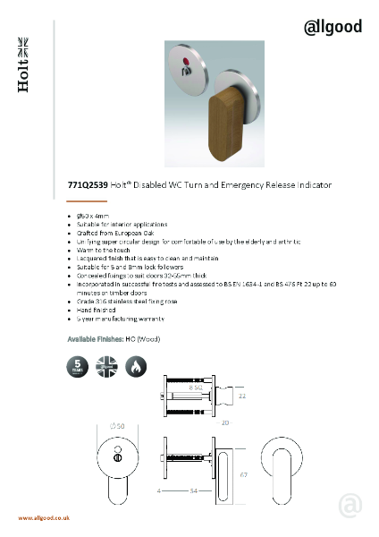 HO771Q2539 Datasheet Iss05
