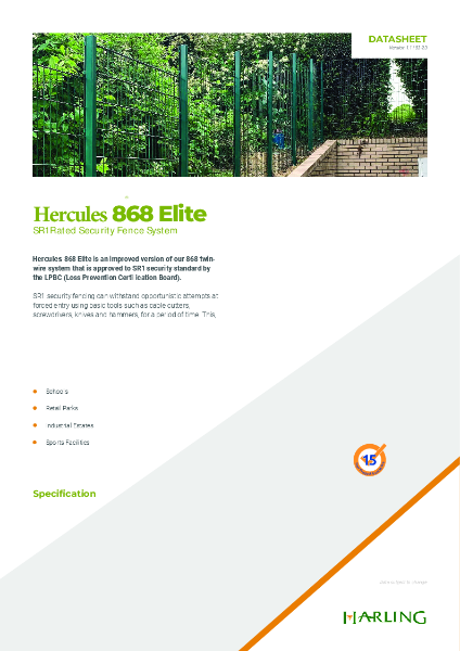 Hercules 868 Elite Data Sheet