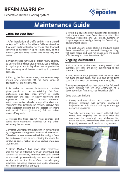 Resin Marble Maintenance Guide