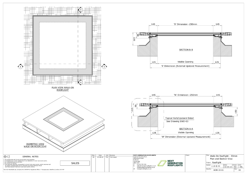 External Walk On Rooflight