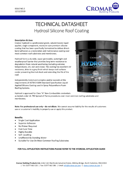 Cromar-Hydrosil-Silicone-Roof-Coating