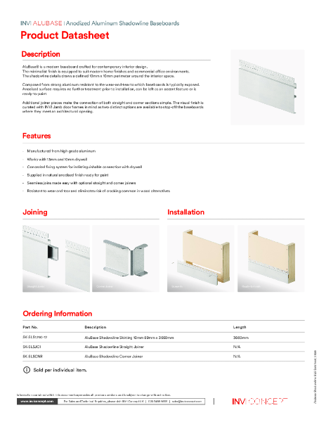 INVI-Alubase-Shadowline-SLS-Datasheet