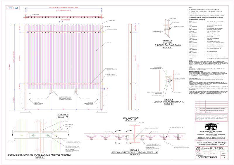 Lochrin Combi SL2 Technical Drawing