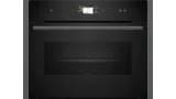 Compact 45cm Steam Ovens Graphite grey trim