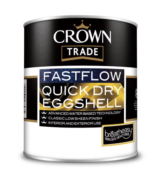 Crown Trade launches new Fastflow Quickdry Eggshell