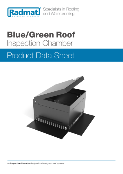 Radmat Blue/Green Roof Inspection Chamber PDS
