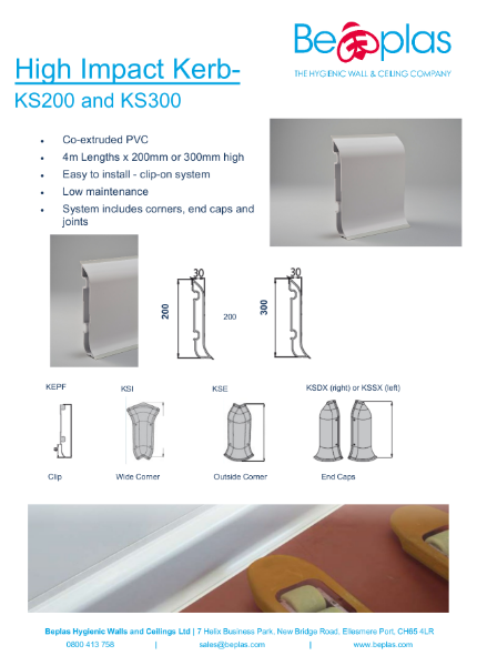 Beplas High Impact PVC Kerb