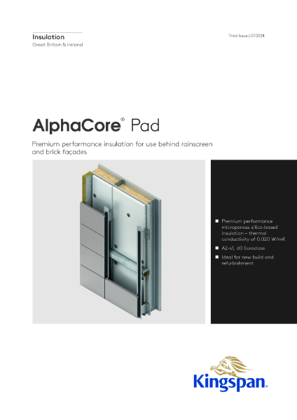 Kingspan AlphaCore Pad - Rainscreen - 07/24